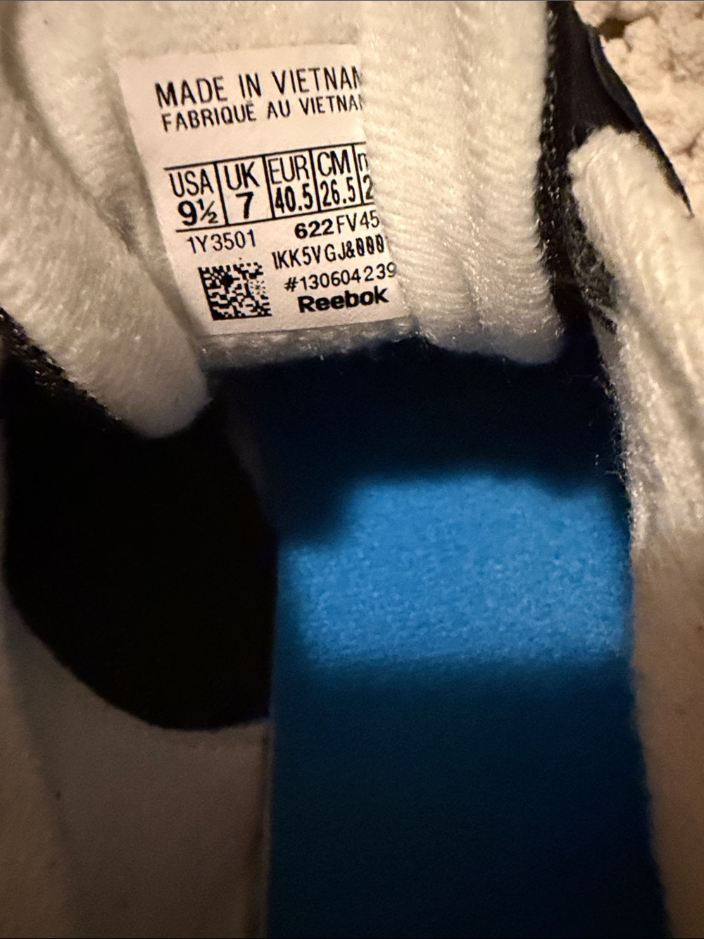 Reebok Black and White Low-Top Sneakers - Picture 5 of 5